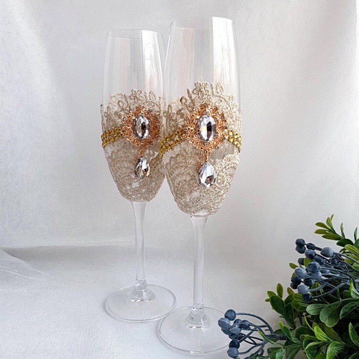 Весільні бокали №43