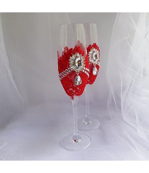 Весільні бокали №44