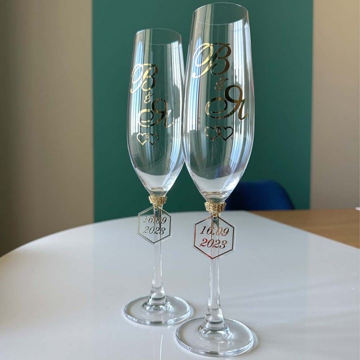 Весільні бокали №61