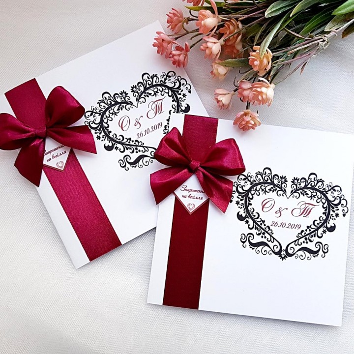 Весільні запрошення №566